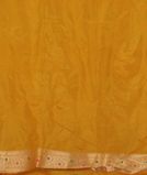 Yellow Banaras Silk Saree T4218383