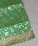 Green Banaras Silk Saree T4261971