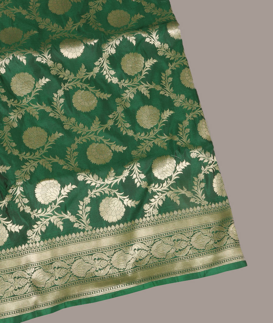 Green Banaras Silk Saree T425260-image