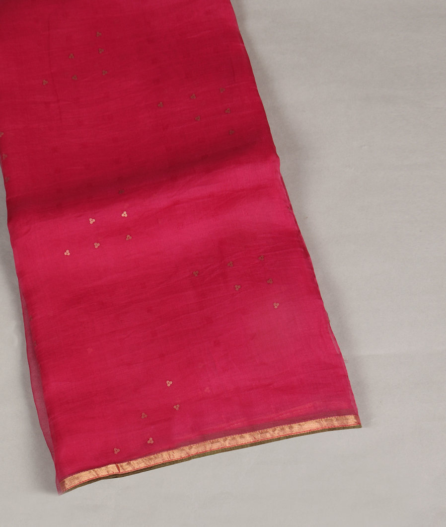 Pink Woven Organza Saree T426925-image