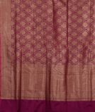 Purple Banaras Silk Saree T4253424