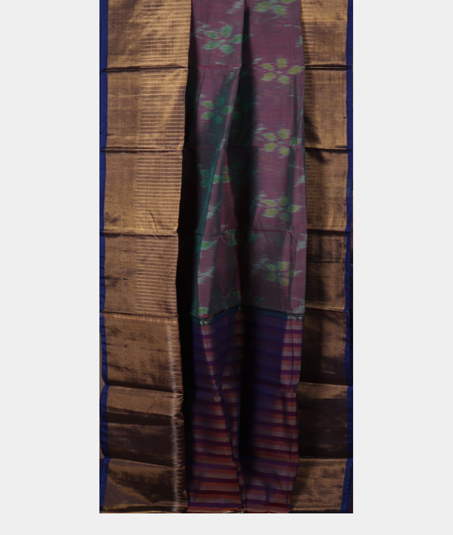 Lavender Pochampalli Silk Cotton Saree T4289142