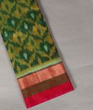 Green Pochampalli Silk Cotton Saree T4288801