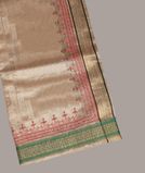 Beige Tussar Embroidery Saree T4152221