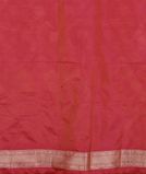 Pinkish Orange Banaras Silk Saree T4261943