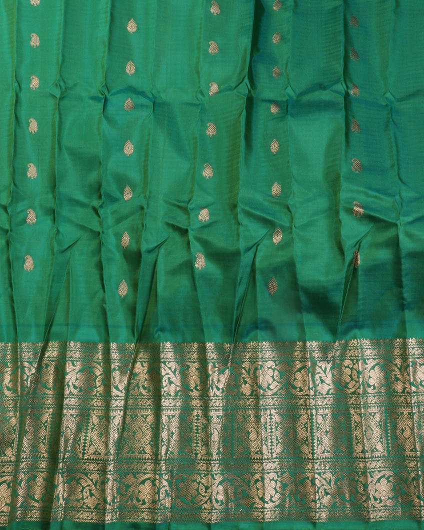 Purple Gadwal Silk Saree T3587733