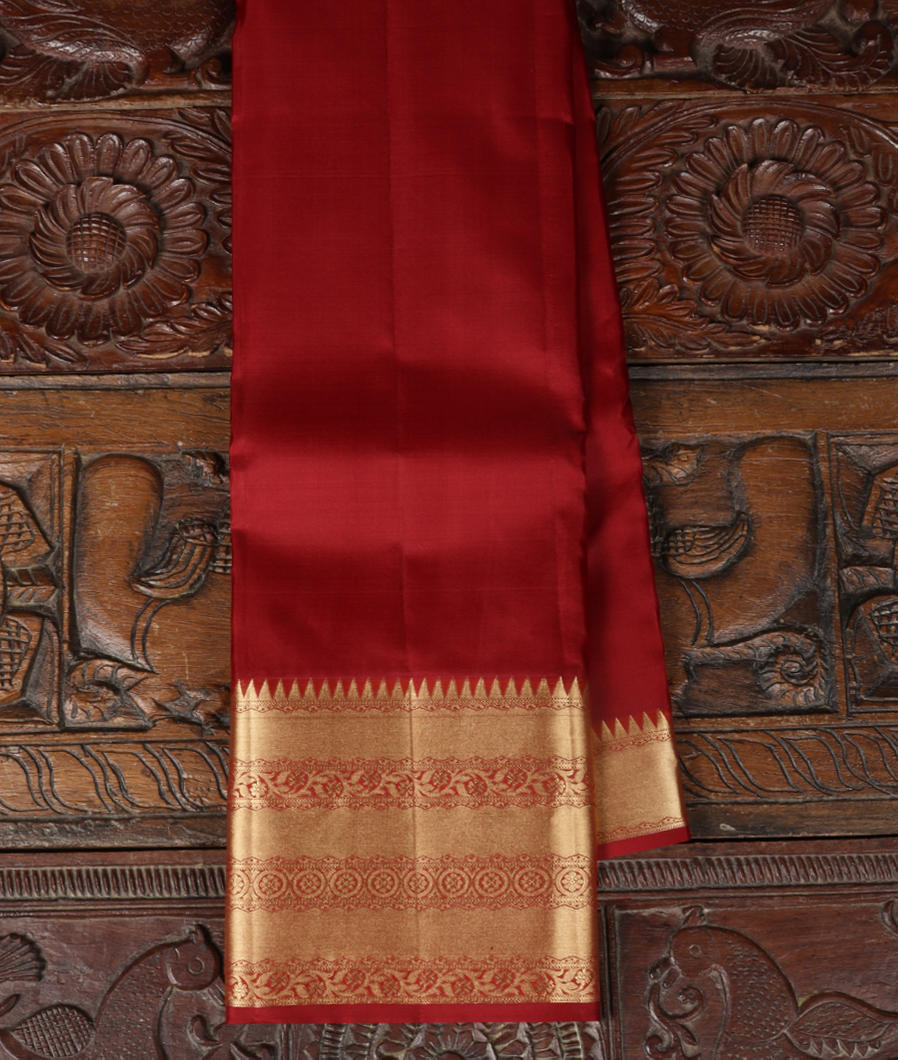 Maroon Soft Silk Saree T429073-image
