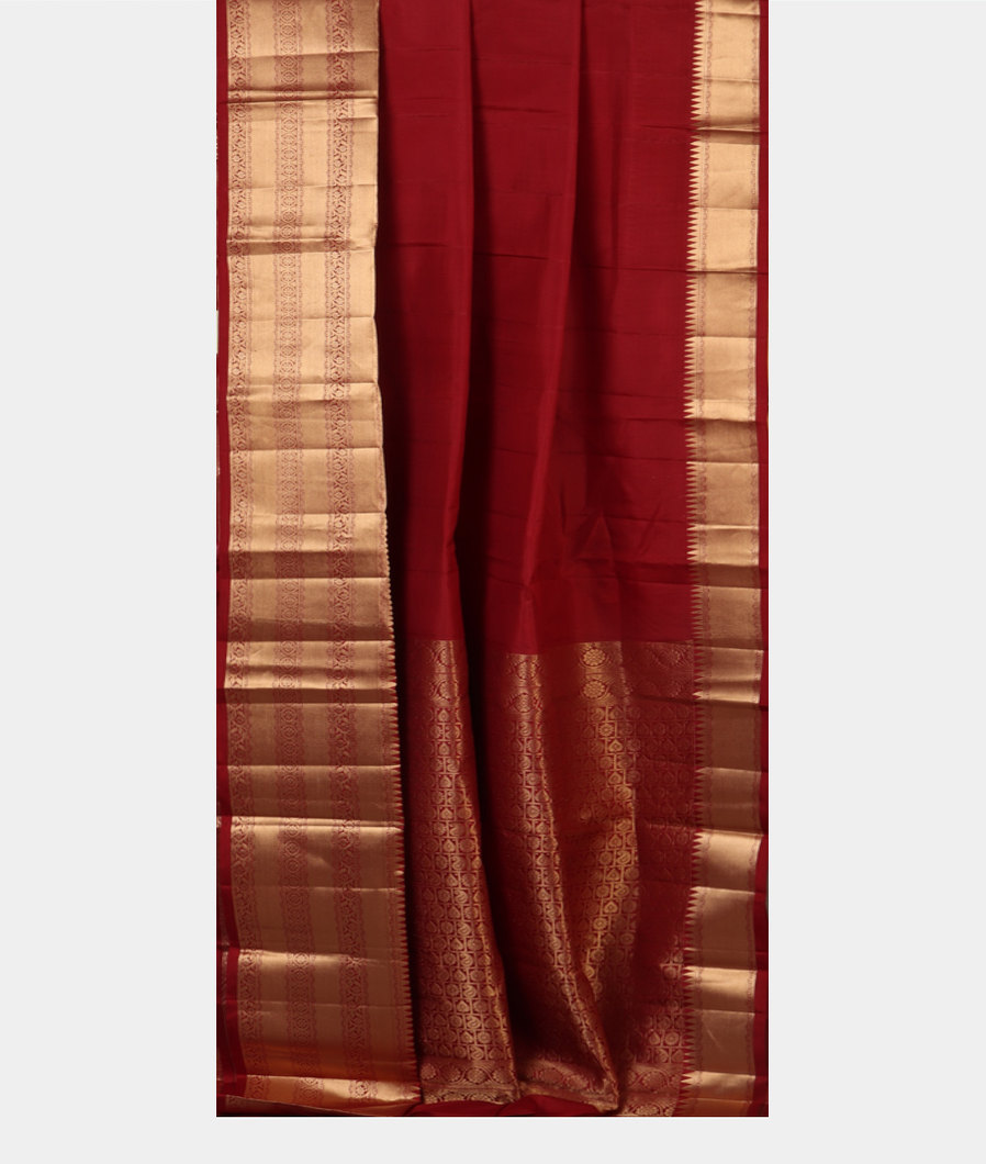 Maroon Soft Silk Saree T4290732