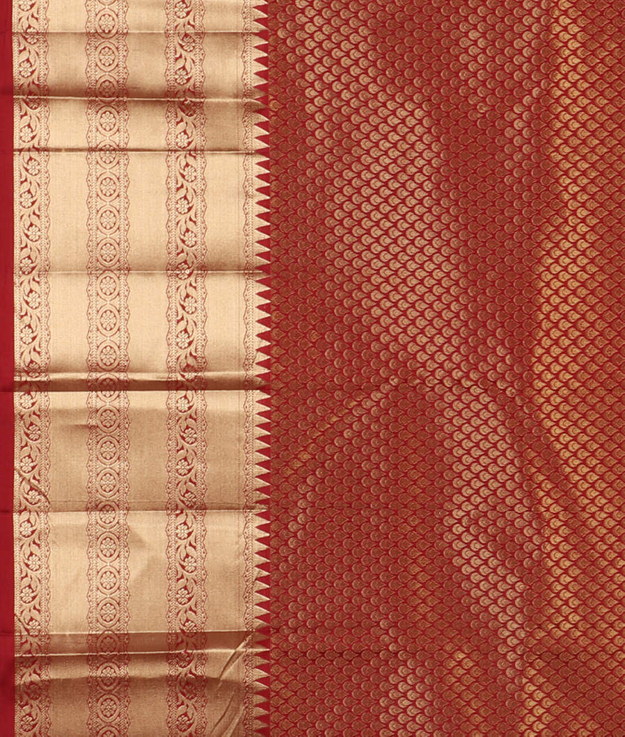 Maroon Soft Silk Saree T4290733