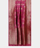 Purple Pink Banaras Silk Saree T4261932