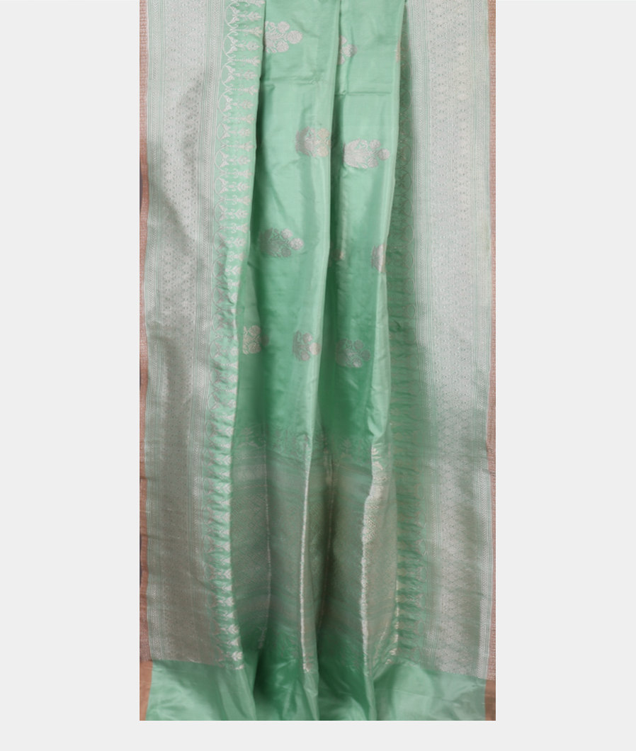 Green Banaras Silk Saree T4273432