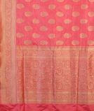 Salmon Pink Banaras Silk Saree T4262034