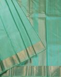 Bluish Green Handwoven Kanjivaram Silk Saree T4291202
