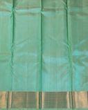 Bluish Green Handwoven Kanjivaram Silk Saree T4291203