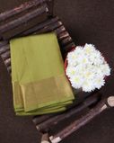 Green Handwoven Kanjivaram Silk Saree T4216511