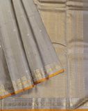 Grey Handwoven Kanjivaram Silk Saree T4187042