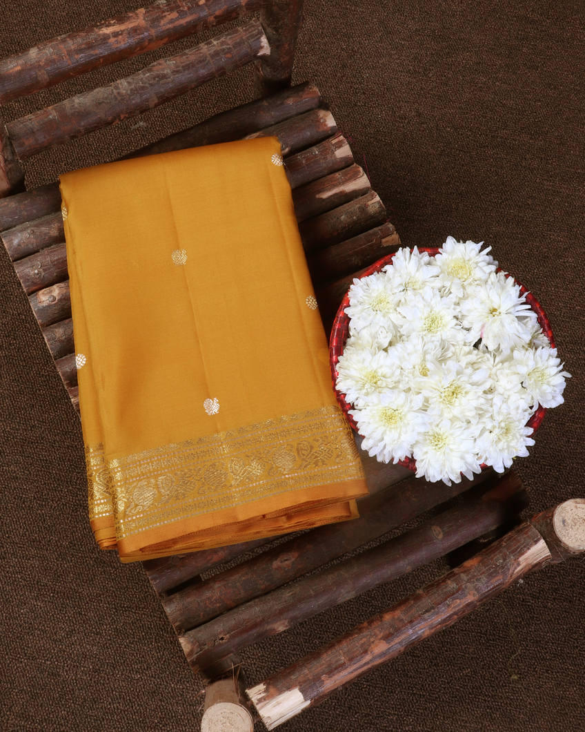 Yellow Handwoven Kanjivaram Silk Saree T426523-image