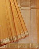 Yellow Handwoven Kanjivaram Silk Saree T4265232