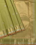 Green Handwoven Kanjivaram Silk Saree T4265202