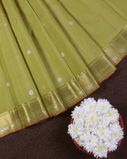 Green Handwoven Kanjivaram Silk Saree T4265204