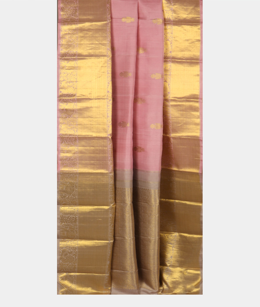 Pink Handwoven Kanjivaram Silk Saree T3927582