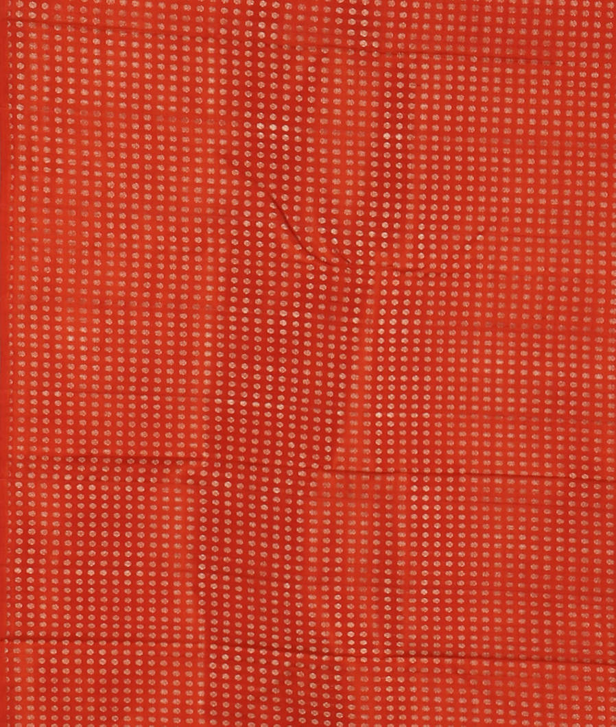 Rust and Yellow Handwoven Kanjivaram Silk Saree T1092703