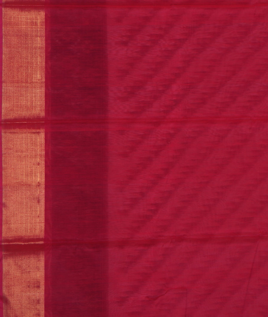 Off - white Pochampalli Silk Cotton Saree T4288593