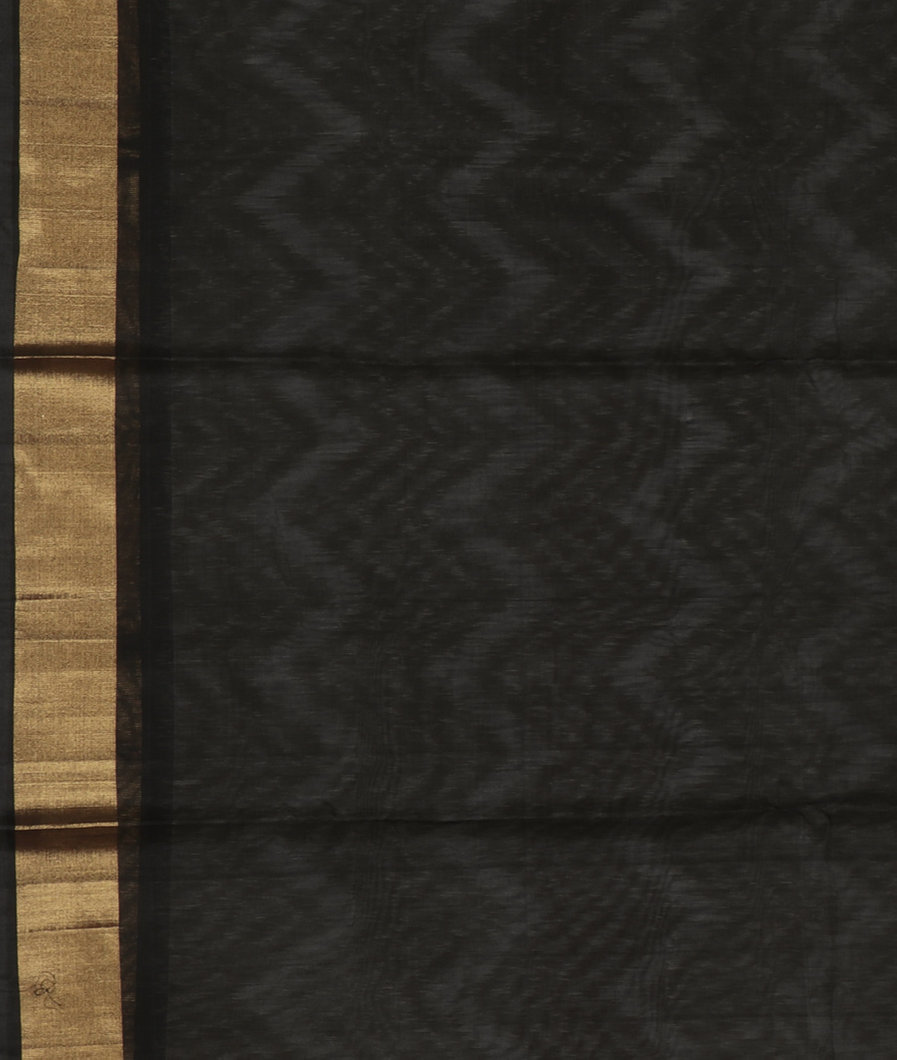 Grey Pochampalli Silk Cotton Saree T4288863