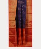 Blue Pochampalli Silk Cotton Saree T4289172