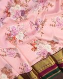 Pink Printed Kanjivaram Silk Saree T4274514