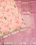Pink Printed Kanjivaram Silk Saree T4265442