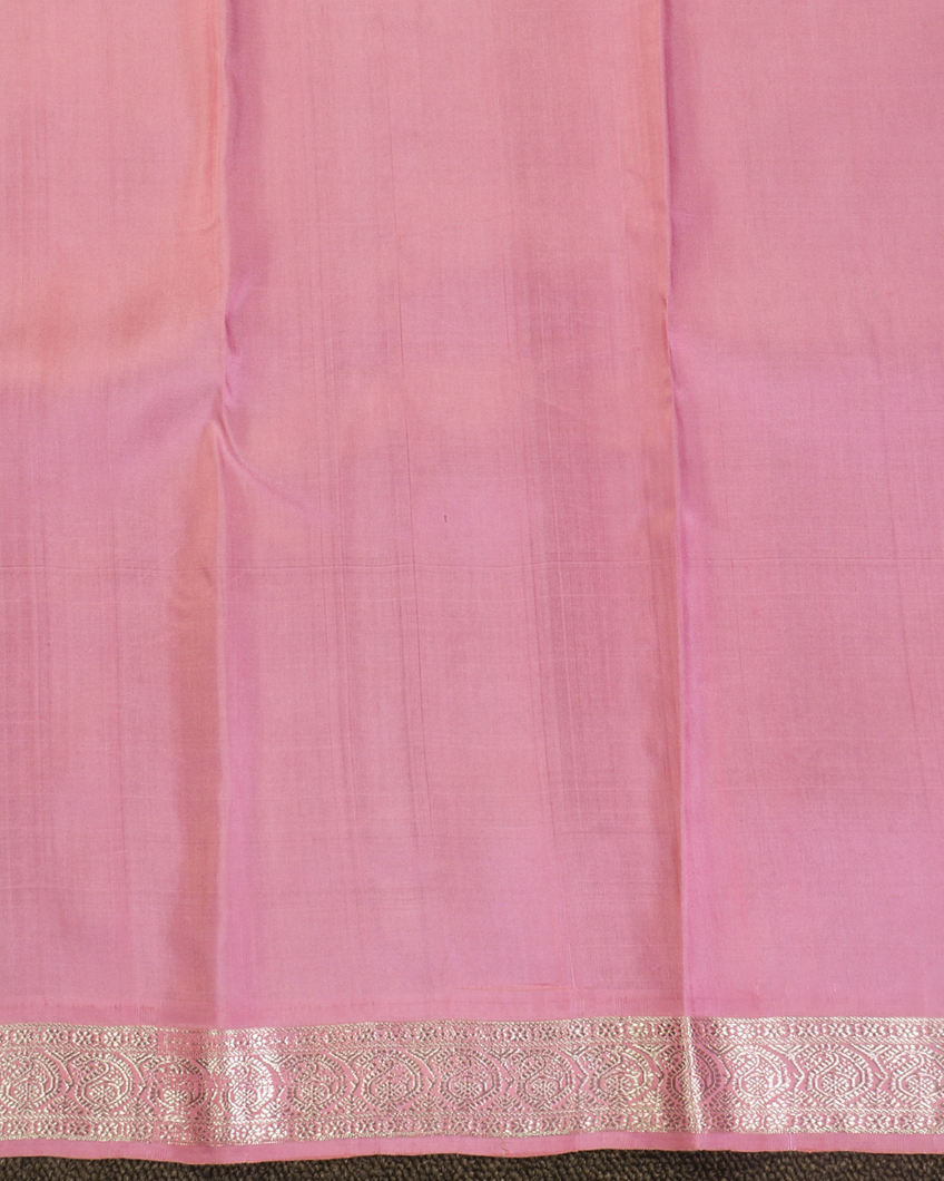 Pink Printed Kanjivaram Silk Saree T4265443