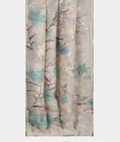 White Kora Organza Printed Saree T4272222