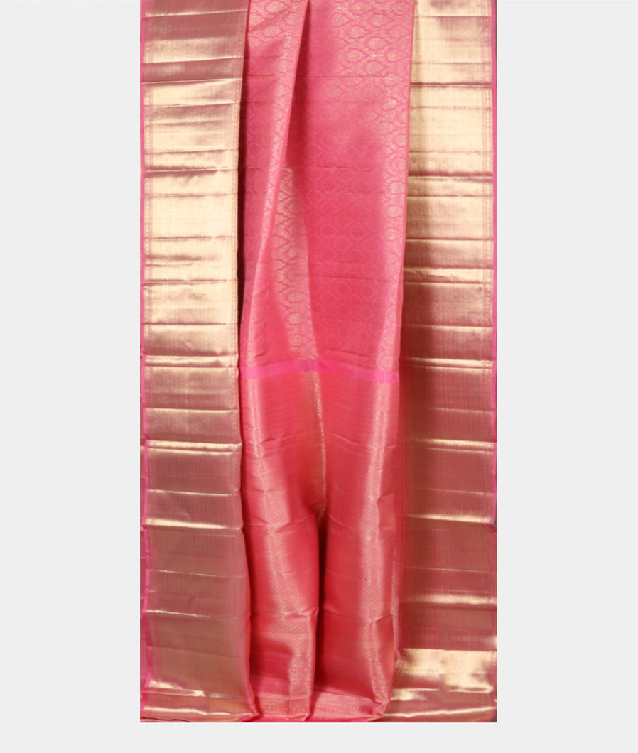 Pink Handwoven Kanjivaram Silk Saree T3323582