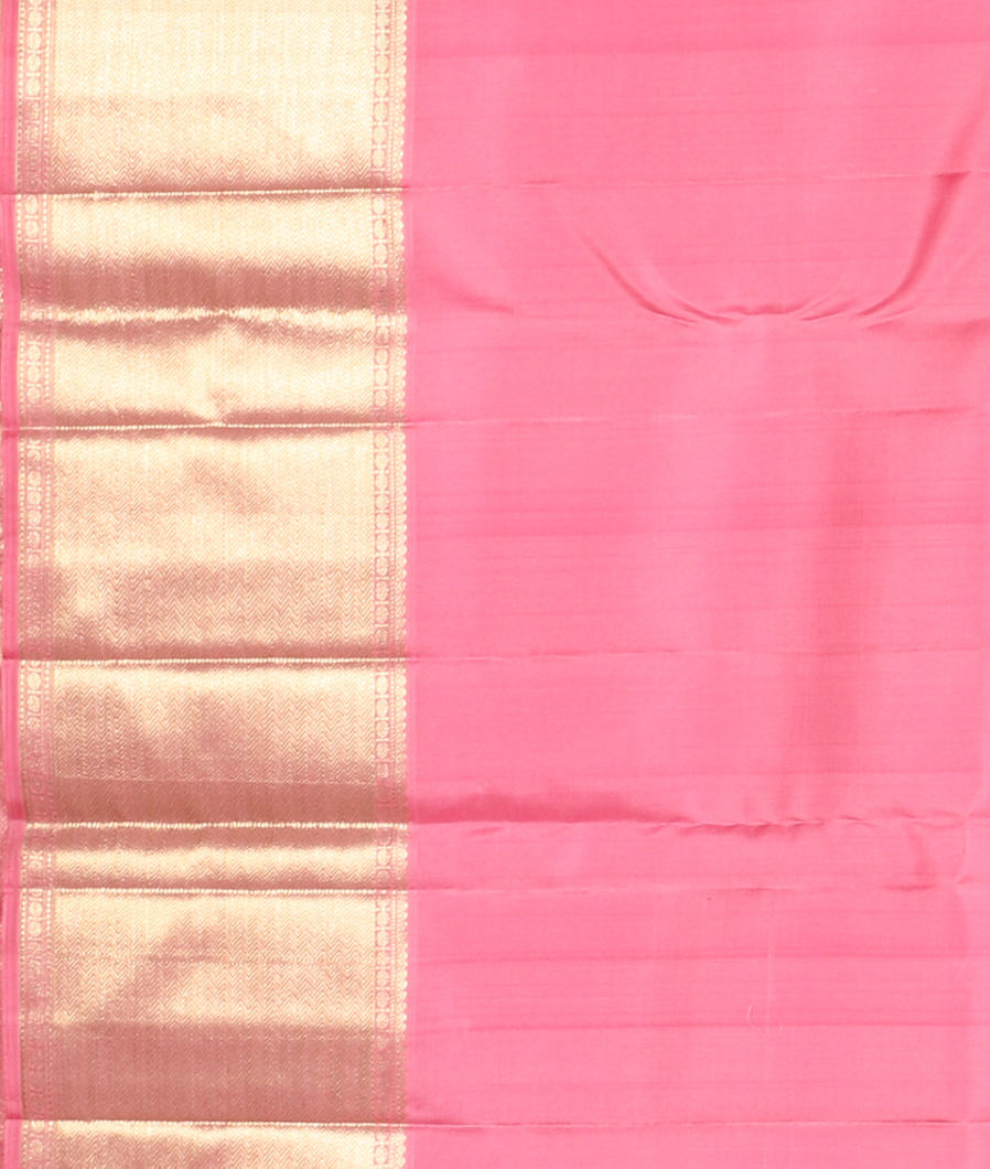 Pink Handwoven Kanjivaram Silk Saree T3323583