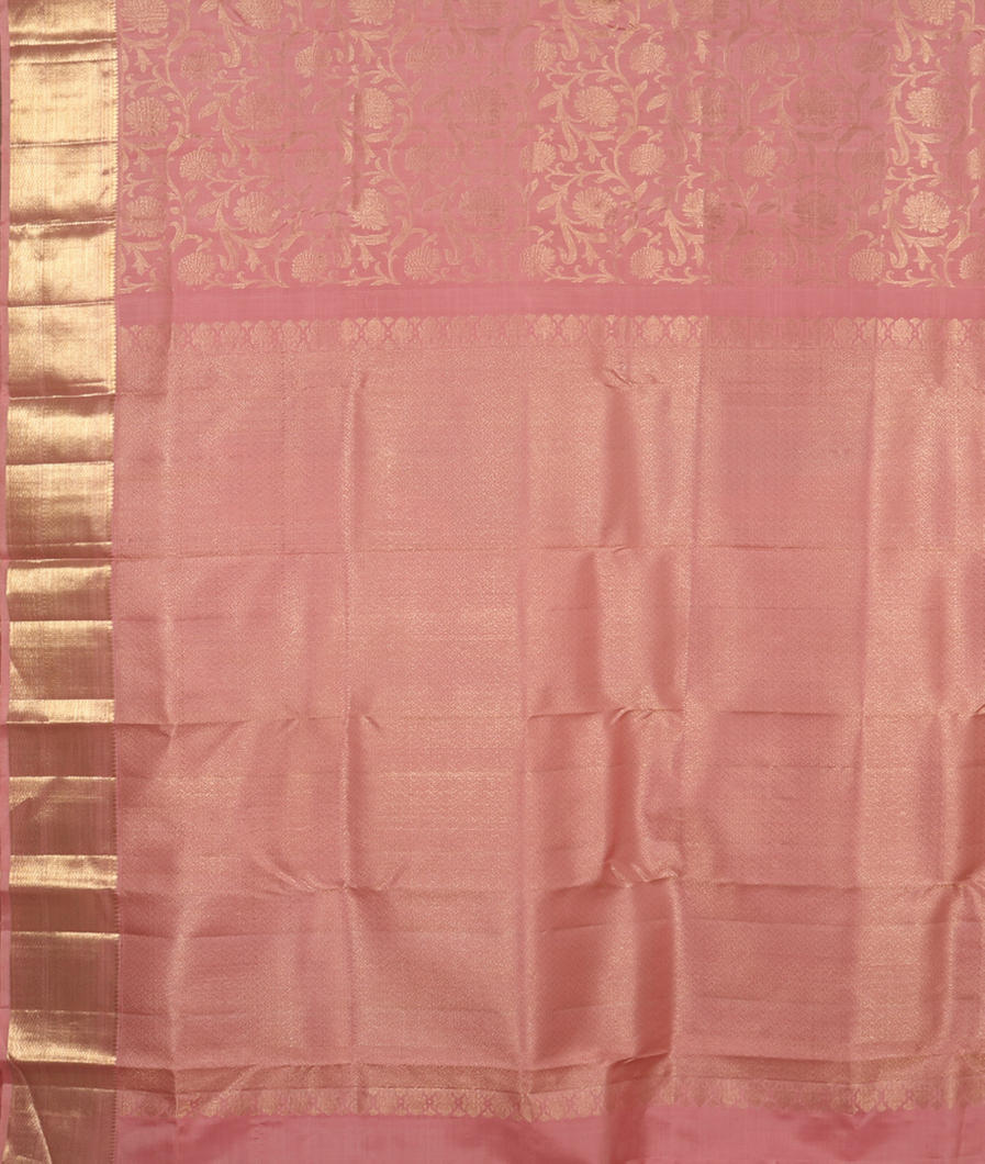 Pink Handwoven Kanjivaram Silk Saree T3594644