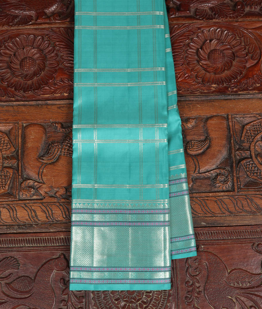 Blue Handwoven Kanjivaram Silk Saree T419684-image