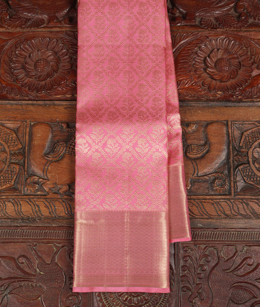 Pink Handwoven Kanjivaram Silk Saree T359482-image