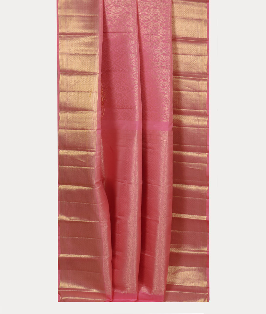 Pink Handwoven Kanjivaram Silk Saree T3594822