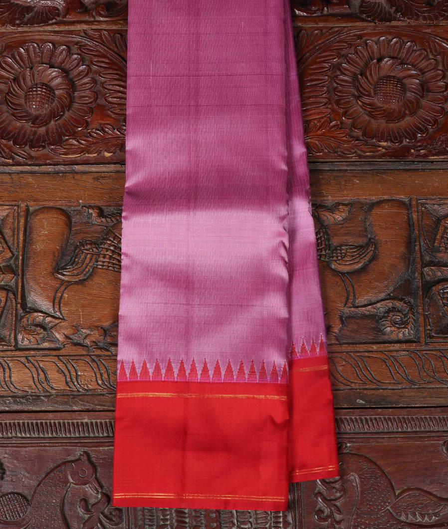 Buy Lavender Handwoven Kanjivaram Silk Saree T423735