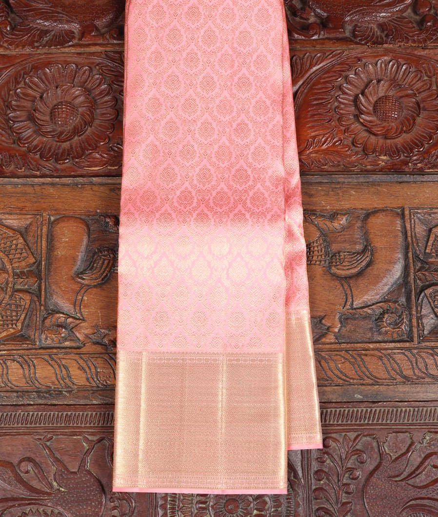 Light Pink Handwoven Kanjivaram Silk Saree T359486-image