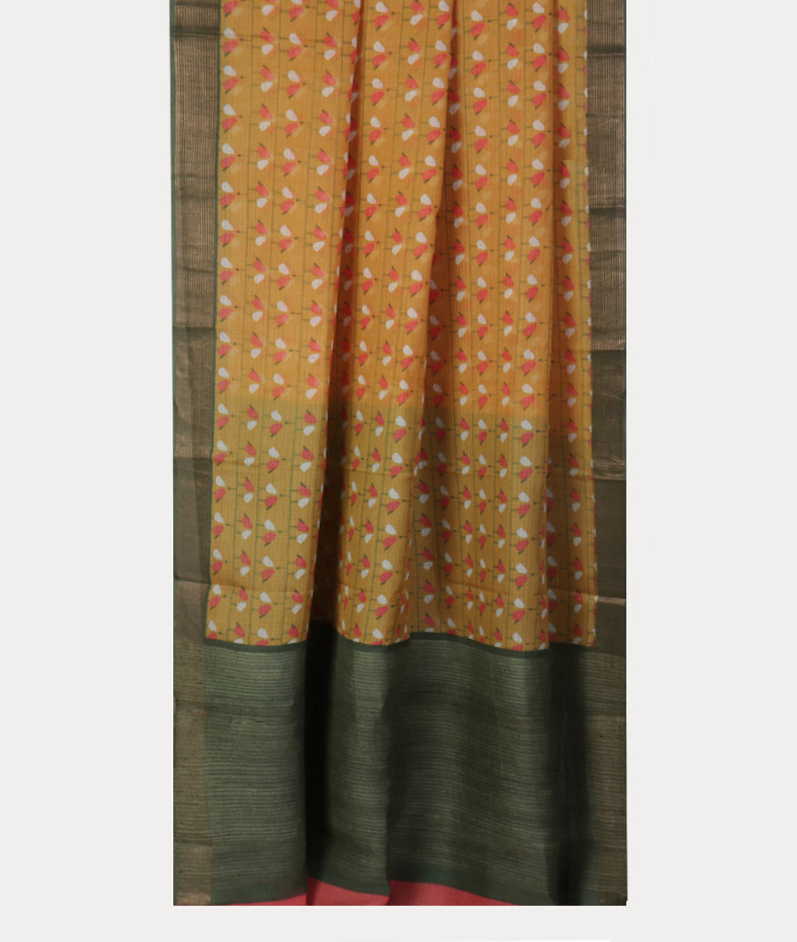 Yellow Kota Cotton Saree T4310902