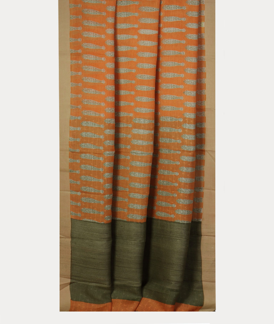 Yellow Kota Cotton Saree T4310932