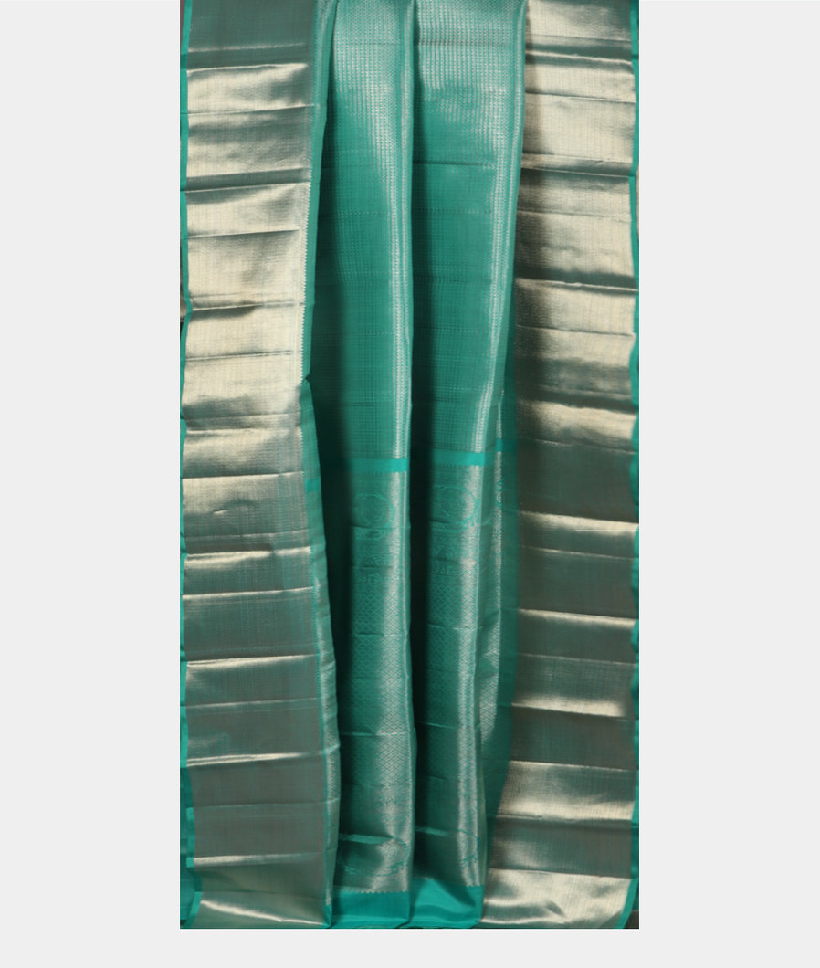 Blue Handwoven Kanjivaram Silk Saree T4181742