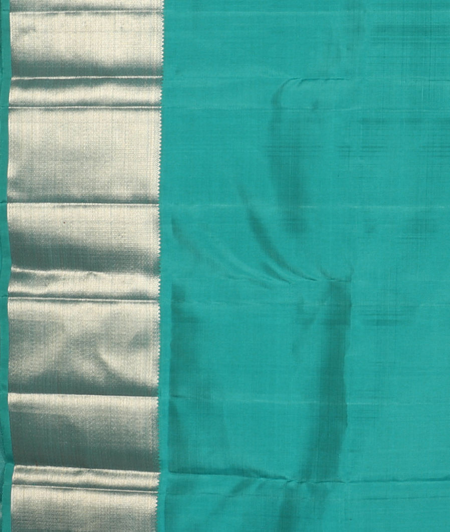 Blue Handwoven Kanjivaram Silk Saree T4181743