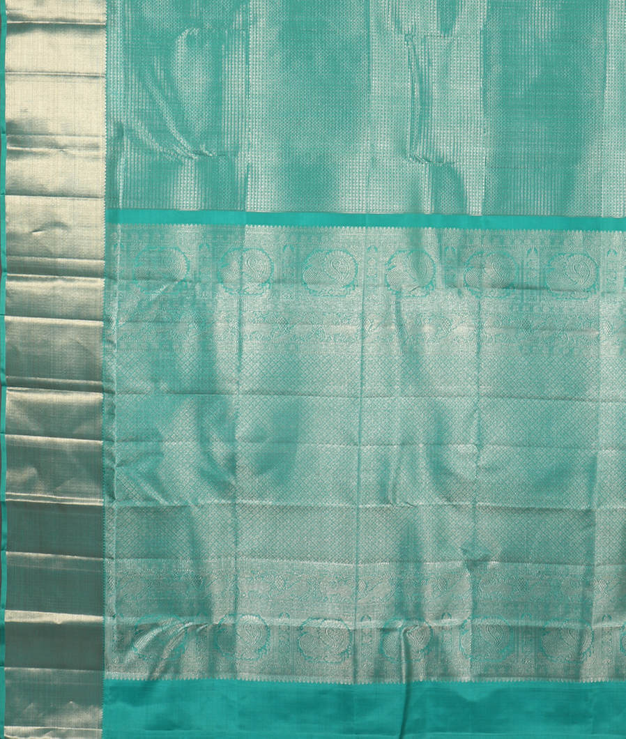 Blue Handwoven Kanjivaram Silk Saree T4181744