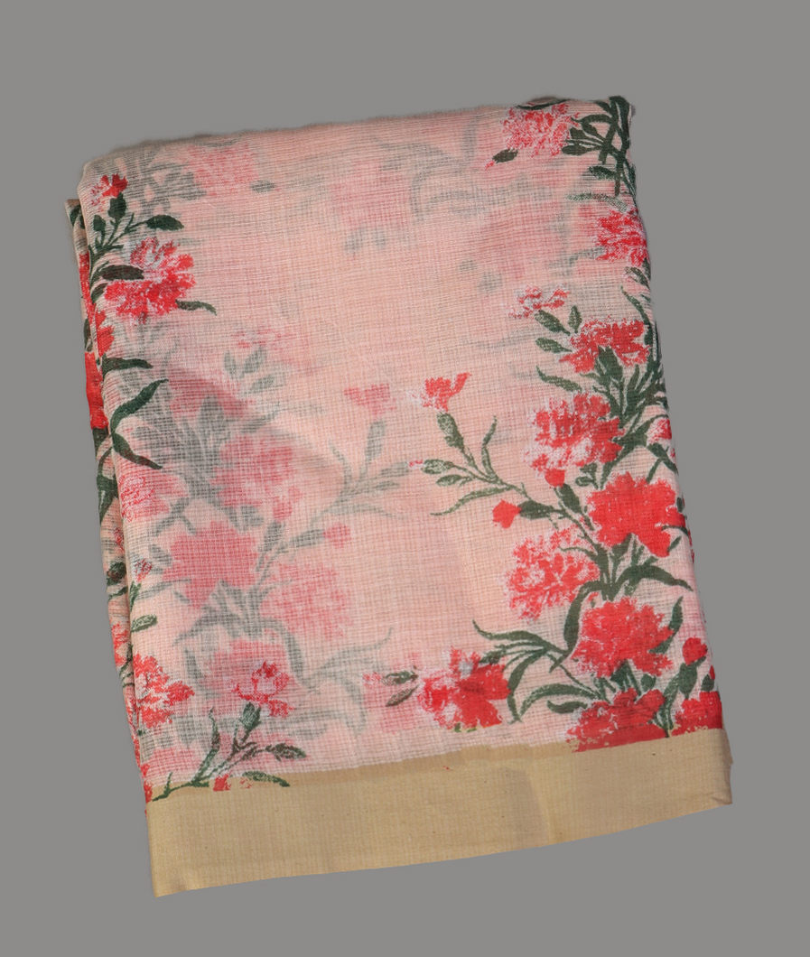 Pink Kota Cotton Saree T431145-image