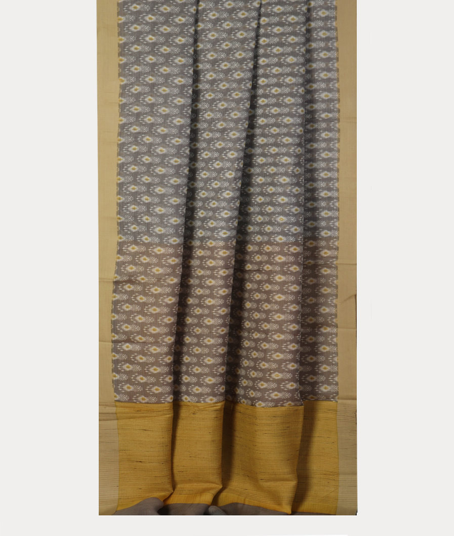 Grey Kota Cotton Saree T4311102