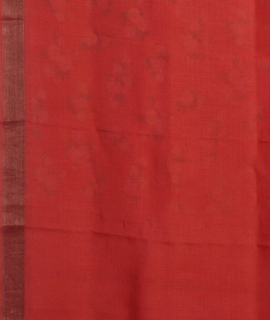 Red Kota Cotton Saree T4311523