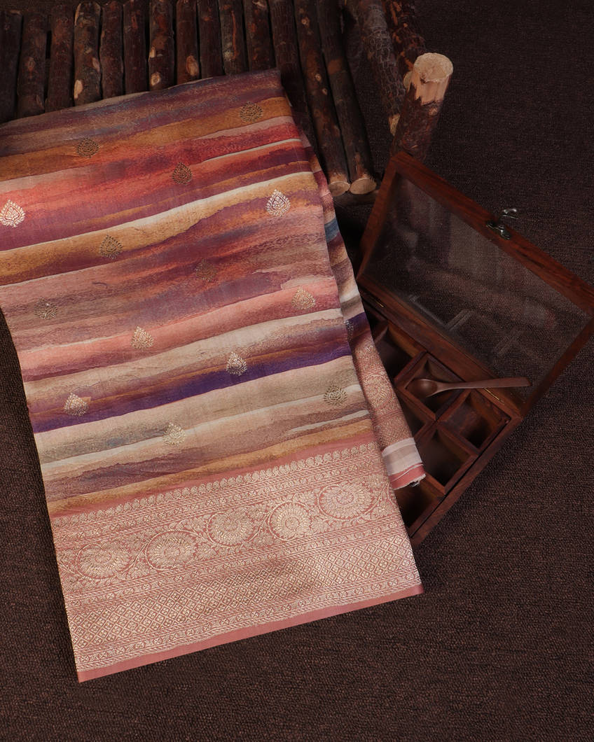 Multicolour Banaras Kathan Silk Saree T430854-image